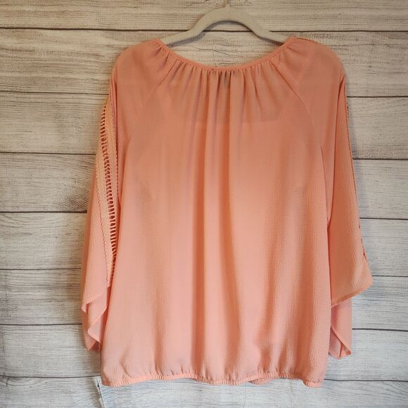 Alyx Large NWT apricot flowy Tunic blouse - Picture 10 of 10